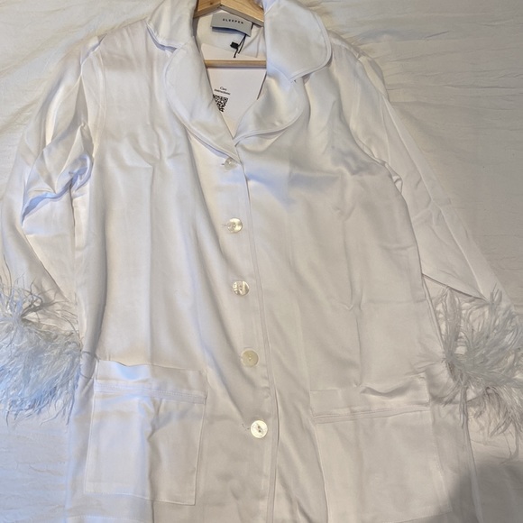 Sleeper Party Pyjama Top - White - Picture 3 of 5